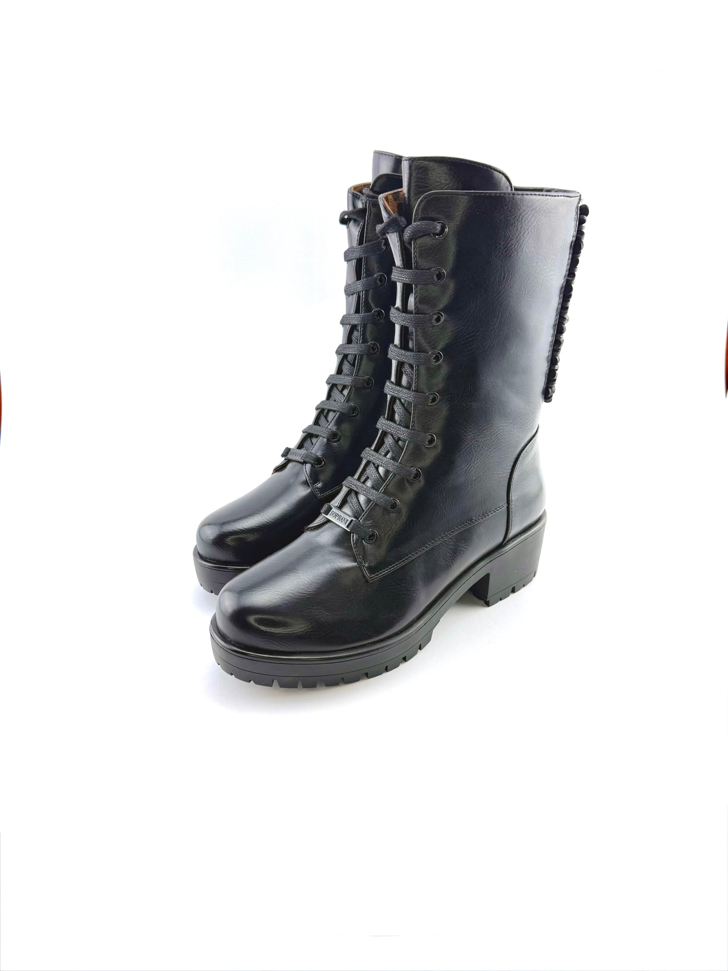 Anfibi Solo Soprani – Pelle con suola gomma 40mm